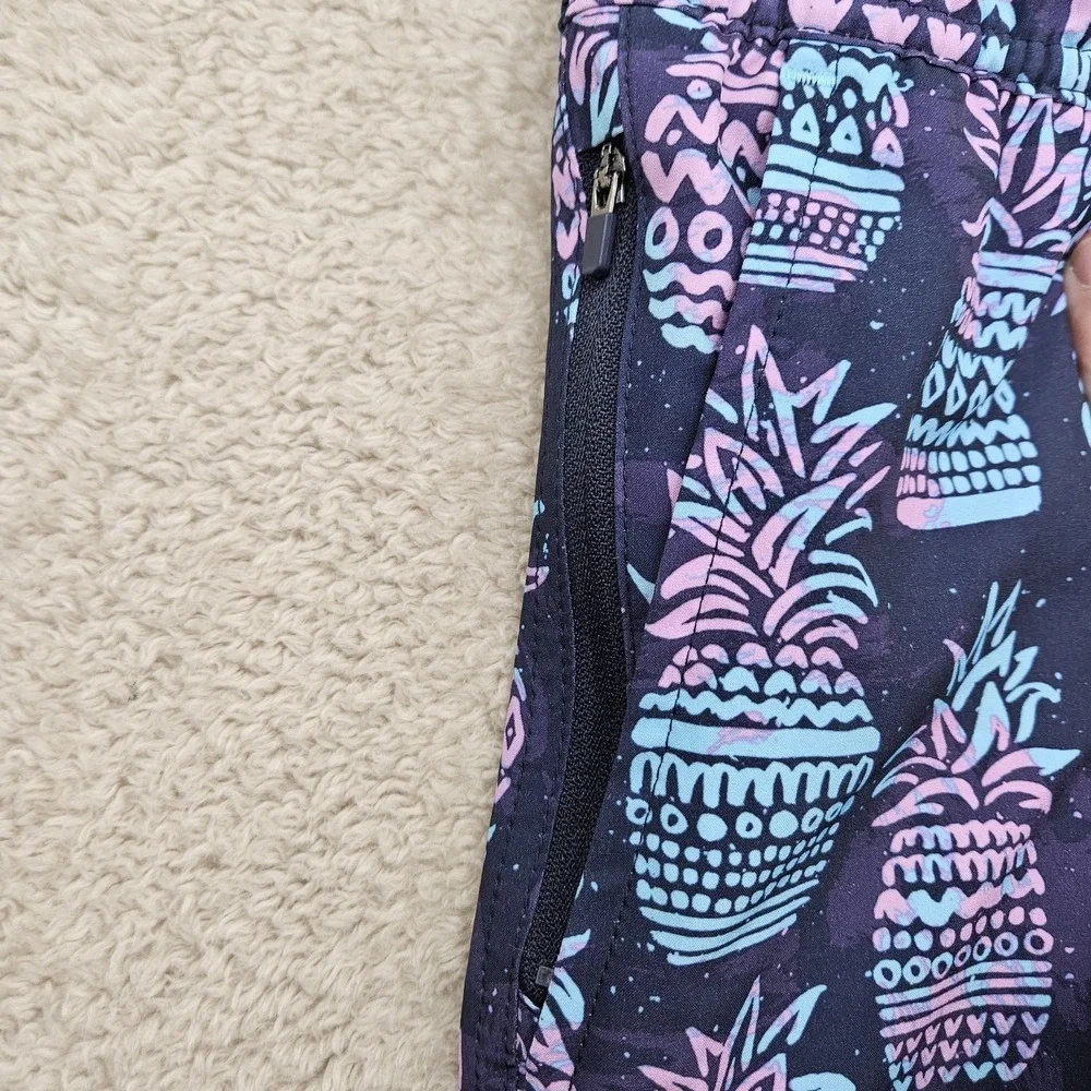 Goodfellow & Co Men's XXL‎ Swim Trunks with Liner Blue Pineapple Tropical Print